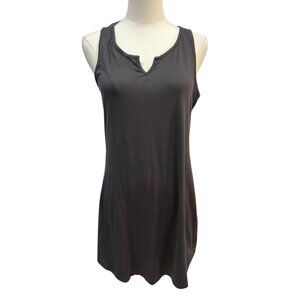Ekouaer Sleeveless Tank Dress Small Charcoal Gray Like New